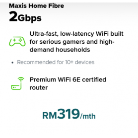 Maxis Home Fibre Broadband 2Gbms
